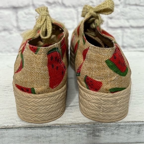 Cute Watermelon Canvas Platform Sneakers - Picture 11 of 16